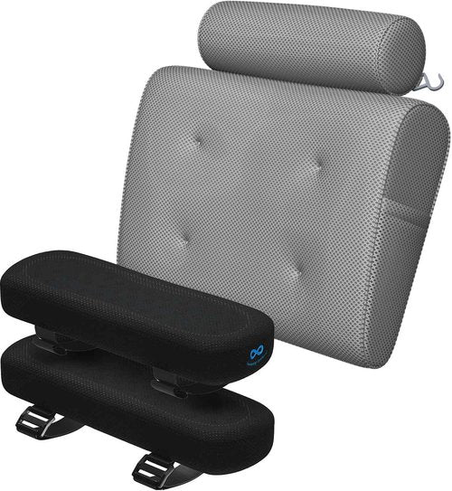 Everlasting Comfort Bath Pillow & Arm Rest Pad Bundle - Elevate Your Bath and Desk Experience