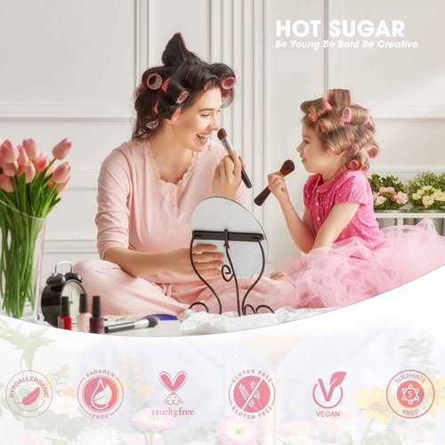 Hot Sugar Kids Makeup Kit, Girls Makeup Kit Age 4-6 7-8 10-12, Unicorn Gift for Girls Birthday Christmas (Pink)