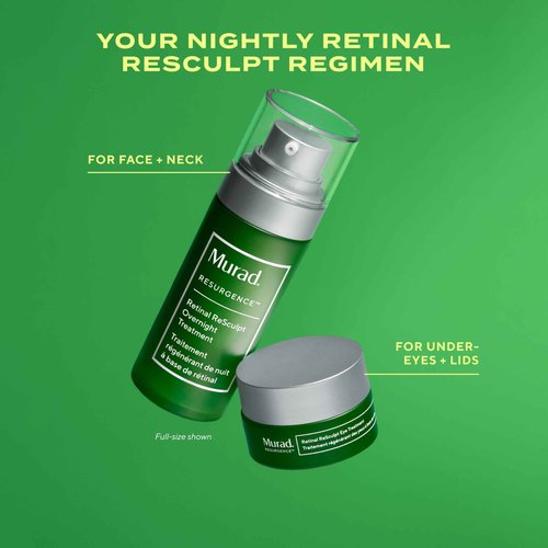 Murad Retinal ReSculpt Overnight Treatment - Advanced Face and Neck Serum with Encapsulated Retinal, Kangaroo Paw, Olive, & Oat Smooths Deep Wrinkles and Crepey Skin, & Lifts Sagging Skin - 0.5Fl Oz