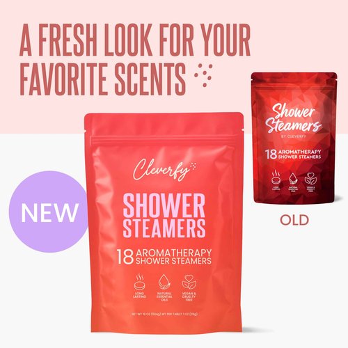 Cleverfy Shower Steamers Aromatherapy – Stocking Stuffers for Teen Girls, Women and Wife – Christmas Gifts for Teens and Women – White Elephant Gifts for Adults – 18 Tablets