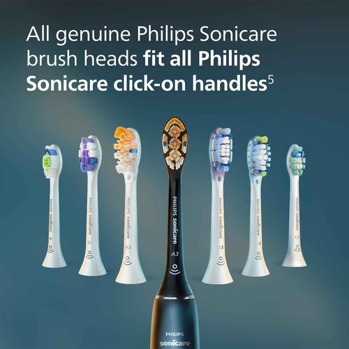 Philips Sonicare G3 Two-in-One - Genuine Replacement Electric Toothbrush Heads, White, 4 Pack One Year Supply, HX9054/65