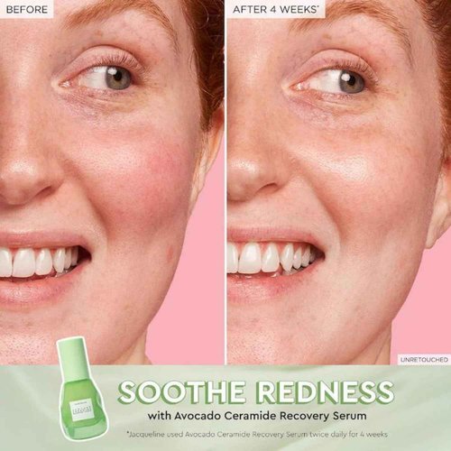 Glow Recipe Soothe, Glow & Bright Gift Set - Niacinamide Dew Drops Illuminating Primer & Avocado Ceramide Facial Serum & Guava Dark Spot Serum - Korean Skincare Travel Kit (3 Count)