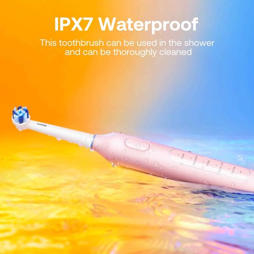 Bitvae Water Flosser and Electric Toothbrush for Adults and Kids Combo Bundle, Pink & Pink