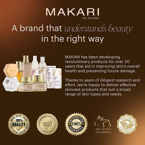Makari Premium+ Body Brightening Beauty Milk (4.57 fl oz) | Anti-Aging Body Lotion | Softens and Smoothens Skin | Helps Diminish Discolorations and Dark Marks | Enhances Luminosity and Vibrance