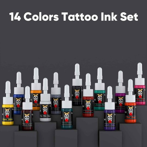 Complete Tattoo Gun Kit, 2Pcs Tattoo Pen Machine with 1600 mAh Tattoo Power Supply and 20Pcs Cartridge Needles, Professional Tattoo Supplies Set for Beginners and Artists (Red, 118 pcs)
