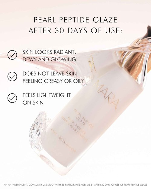 MARA - Pearl Peptide Glaze 3-in-1 Essence Toner Serum for Hydration & Redness | Prep Step to Plump + Hydrate Skin, For All Skin Types (3.38 fl oz | 100 ml)