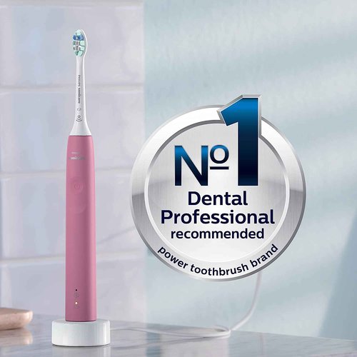 Philips Sonicare ProtectiveClean 4100 Rechargeable Electric Power Toothbrush, Pink, HX6815/01