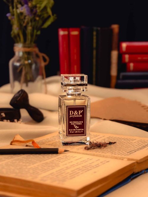 D&P Perfumum M5 Firedance - 1.86 Oz (Spray 55ml) - Inspired by B.accarat Rouge 540 - Unisex Eau de Parfum- Jasmine, Saffron, Amber, Cedarwood Scents - Vegan -Long Lasting Floral Scent-Daytime Wear