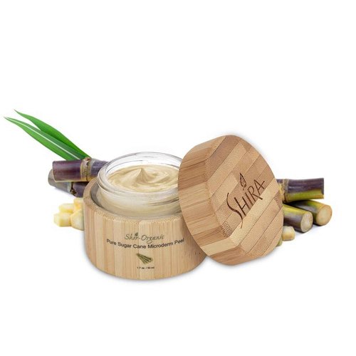 Shira Shir-Organic Pure Sugarcane Microderm Peel Loosens And Dissolves Dead Skin Cells Reveals Hydrated and Youthful-Looking Skin - All Skin Types (50 ml.)