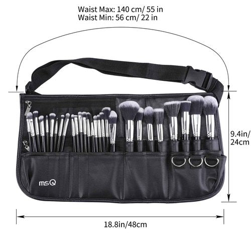 Make up Brushes set 29pcs MSQ Professional Cosmetics Brushes with Adjustable Belt Makeup Bag Foundation Powder Brush Eye Shadows Brushes Concealer Blending Brushes for Women/Girls/Artists/Holiday gift