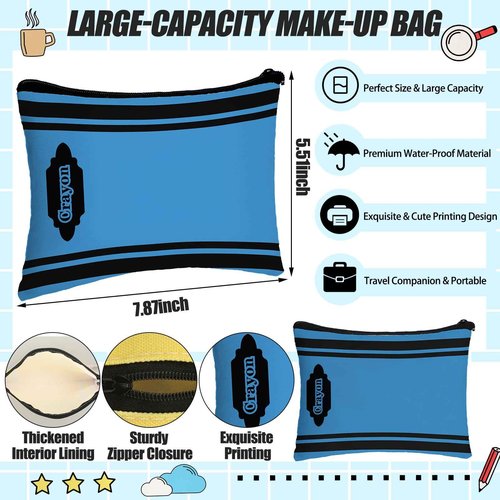 Paterr 12 Pcs Teacher Appreciation Gift Bulk 6 Pcs Canvas Tote Bag and Makeup Bag Thank You Present Bulk for Women Employee Coworker Office Supplies