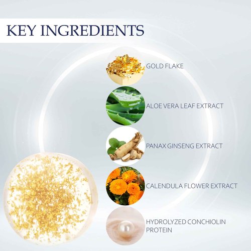 ROYAL HERB SS SOAP Cleansing Bar Soap Moisturizing with Aloe Vera Leaf Extract, Ginseng Extract and Gold, 3.53 OZ / 100g