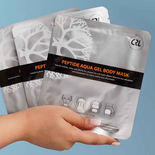 Clinical Resolution CRL Peptide Aqua Gel Mask 5 Pack, Instant Hydration, Soothing, Cooling, Healing, Post-Treatment, Post Microneedling, Reduce Redness and Stinging Feeling