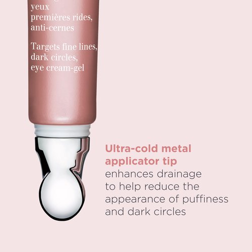 Clarins Total Eye Revive | Anti-Aging Cream-Gel Eye Treatment | Visibly Smoothes Fine Lines | Targets Dark Circles, Puffiness and Signs Of Fatigue | Brightening | Cooling Metal Applicator | 0.5 Oz