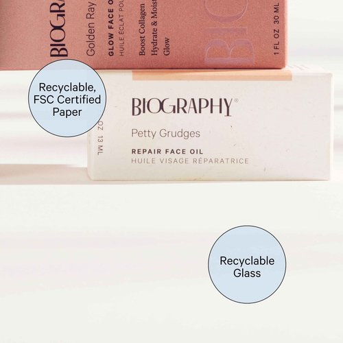 Repair Face Oil - Night Face Mask, Anti Aging, Hydrating Facial Oil for Women, Vegan Beauty, Gua Sha Facial Oil Moisturizer, Ideal for Plumping Fine Lines and Wrinkles, Petty Grudges - Biography 13 mL