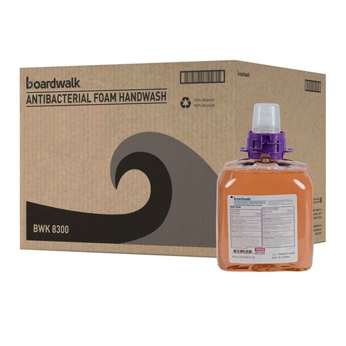 Boardwalk 6162-04-GCE00VL 1250 ml. Foam Antibacterial Handwash Refill - Fruity (4/Carton)