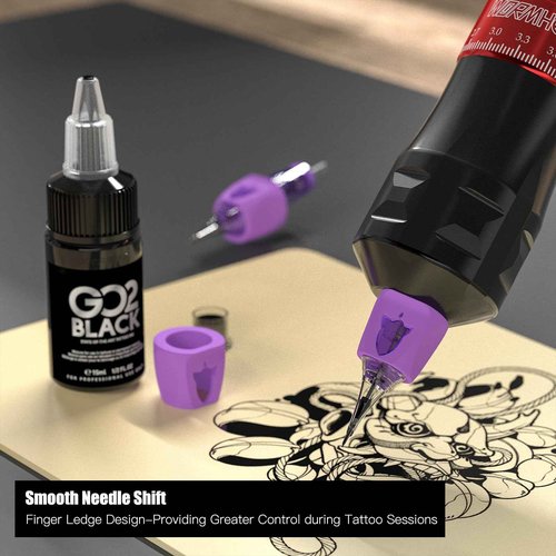 Wormhole Tattoo Gun Kit 2,300mAh Battery Professional Xtreme Tattoo Ink and 20 Tattoo Needles Smart Tattoo Pen Wireless Tattoo Machine Kit Multi-function Tattoo Pen Smart Display 7 Strokes Length