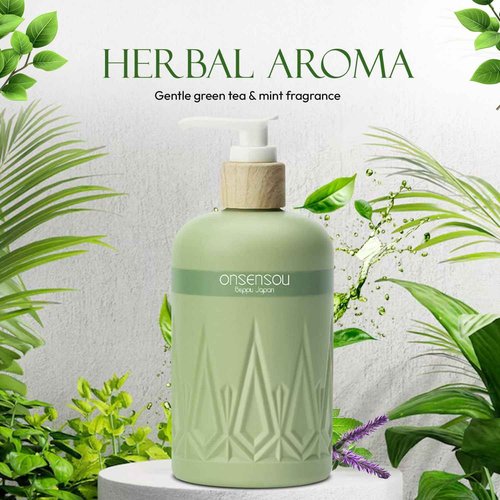 Moisturizing Body Wash for Sensitive Skin Women & Men, Full Body Washes with Hot Spring Yeast, Green Algae & Kaolin from Japan, Natural Body Wash, Daily Use, 2EA, Each 10.1 Fl Oz