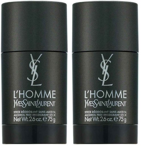 Yves Saint Laurent L'homme Deodorant Stick for Men, 2.6 Ounce(Pack of 2)