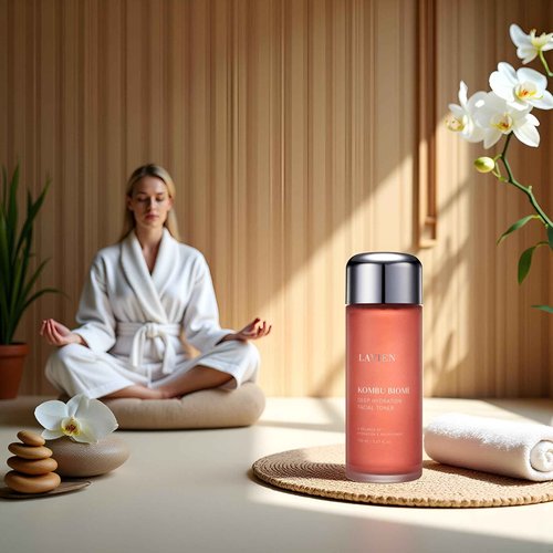 Lavien Kombu Biome Deep Hydration Facial Toner - Brightening and Wrinkle Improvement, Triple Hydration and Nourishment - Kombucha Fermented Ingredients - 5.97 Fl Oz. (150ml) Bottle