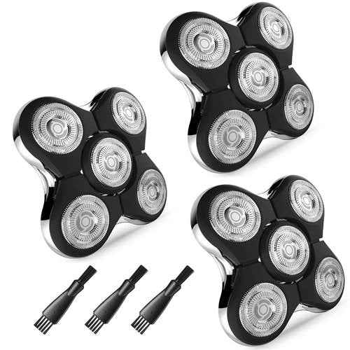 Shaver Replacment Heads Compatible with Remington Balder Pro Head Shaver Model XR7000, for Bald Men (3 Pack)