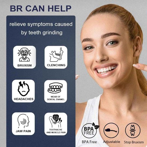 KOHEEL BR-PRO Adjustable Mouth Guard for Teeth Grinding and Clenching, No Boiling Night Guard, Stop Bruxism Dental Guard (6 Count)