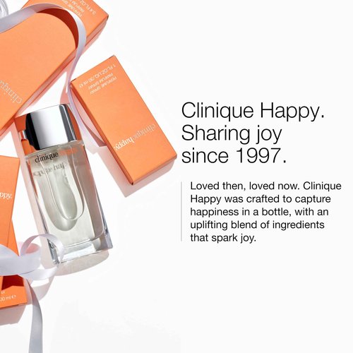 Clinique Happy Eau de Parfum Spray | Notes of Grapefruit, Bergamot, Hawaiian Wedding Flower + Spring Mimosa | Perfumes for Women, 1 Fl Oz