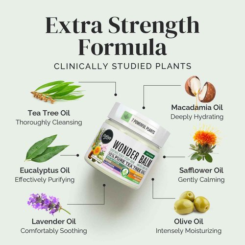 Puriya Tea Tree Oil Balm and Mother of All Creams with Mildly Earthy Scent Bundle Set, Plant Rich Wonder Balm, Moisturizing Cream for Dry, Itchy, and Sensitive Skin