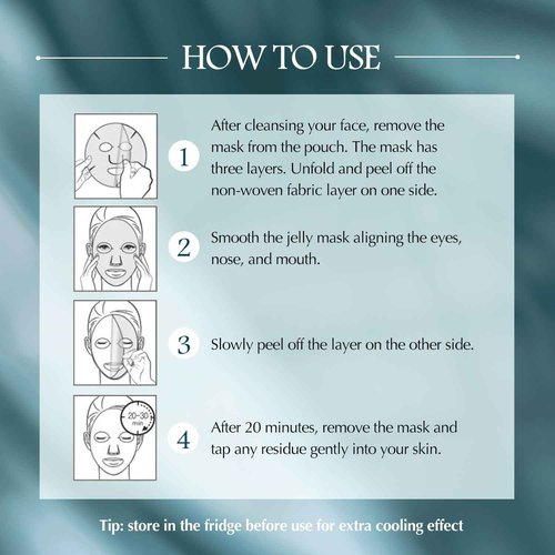 Dermanex DANIQUE Bio-Cellulose Sheet Mask – Premium Korean Skincare for Hydrated, Nourished, and Smooth-Looking Skin (25g * 4EA)