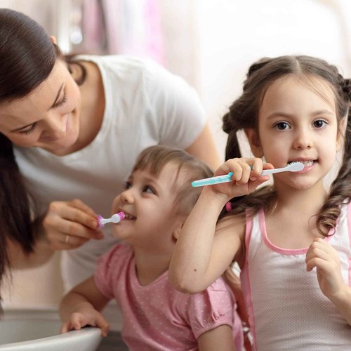 Bokon 300 Pcs Toothbrush for Kids Individually Wrapped Children Soft Disposable Manual Toothbrush Bulk Panda Travel with Bristle Rubber Handle for School Daycare Oral Hygiene