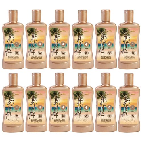Panama Jack Sunscreen Tanning Lotion - SPF 4, PABA, Paraben, Gluten & Cruelty Free, Antioxidant Moisturizing Formula, 6 FL OZ (Pack of 6)