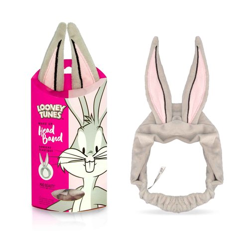 MAD BEAUTY, Warner Bugs Bunny Looney Tunes Headband, Keeps Hair Neatly Tucked Away Out of Face, Strawberry Face Mask, Revitalize Skin for a Glowing Look, Great Gift, Value Pack