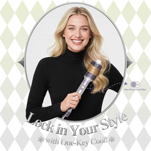 Aculya 5-in-1 Hot Air Styler Wrap | 1500W Power & 200M Negative Ions | Professional Hair Styler for Frizz-Free Straight, Voluminous, Wavy & Auto-Curl Styles | Includes Free Fashion Clutch Bag