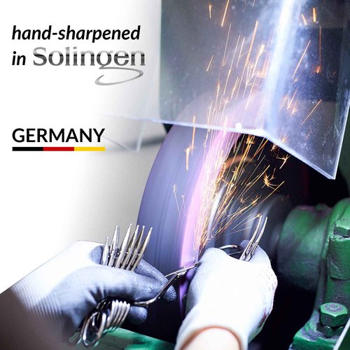 marQus Manicure Sets for Women & Men from Solingen Germany with glass nail file - Quality Grooming Kit Incl. Nail Clippers & glass nail file, Nail Kit Perfect for Pedicure.