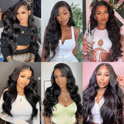 15A Raw Human Hair Bundles Body Wave Human Hair,Triple Lifespan Indian Virgin Hair,No Tangle Shedding,Multiple Washes Keep Texture Silky Soft (3 Bundles Natural Color, 16 16 16 Inch)