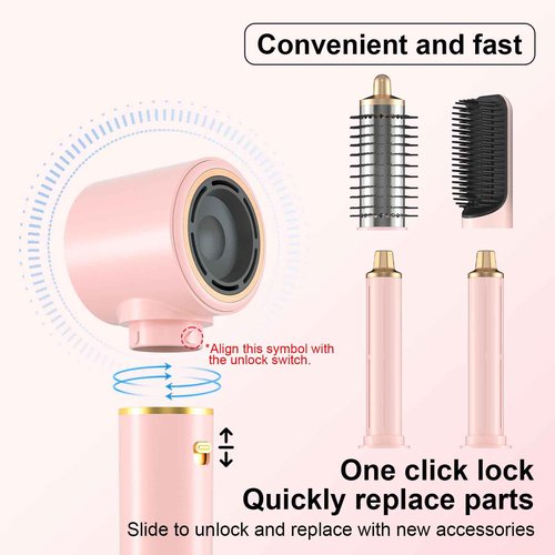 Hair Dryer Brush 5 in 1, JAOSOP Hair Styler, 110,000 RPM High-Speed Negative Ionic Hair Dryer Fast Drying, Professional Multi Blow Dryer Brush for Curling Volumizing Straightening Styling