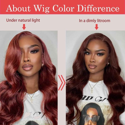 Loose Deep Wave Bundles Human Hair with Closure, 12a Reddish Brown Bundles with 4x4 Lace Closure 33# Copper Red Bundles Human Hair (Loose Deep Wave 14 16 18+14free)