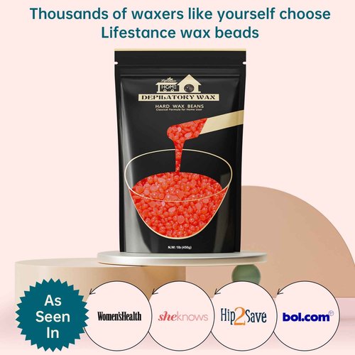 Lifestance L2 Digital Wax Warmer Hair Removal Kit + 1LB Strawberry Wax Beads