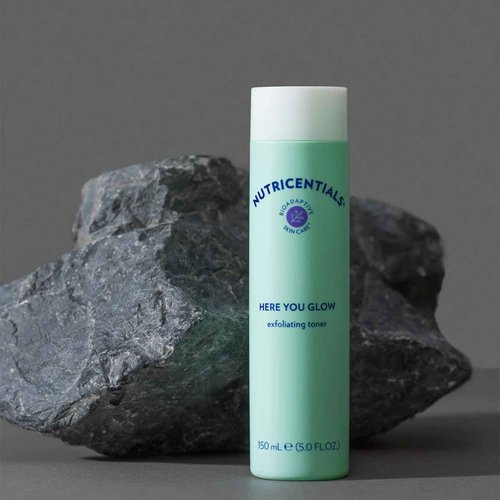 Nu Skin Here You Glow Face Exfoliator Toner | Toner for face with water, Salicylic Acid, Glycolic Acid & Hydroxy Acid Blend | Unclog Pores, Prevent Acne, Smooth & Hydrate your skin | 150 ml | 2 Pack