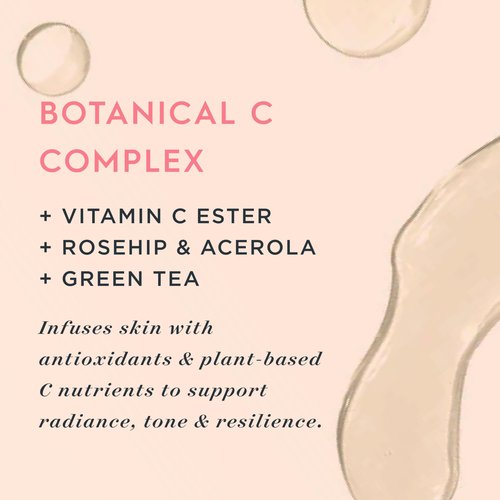 Botanical C Facial Serum – Vitamin C Oil Serum for Dewy, Radiant Skin, Certified Organic & Cruelty Free 1 oz