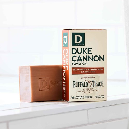 Duke Cannon Supply Co. Big American Bourbon Bar Soap, Bourbon Oak Barrel, 10 oz (2 Pack)