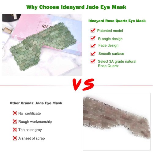 ideayard Jade Eye mask &Jade Mushroom gua sha Massage Tool