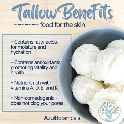 Copper Peptide GHK-Cu & Methylene Blue Infused Whipped Grass Fed Beef Tallow Balm, Anti-Aging, Fine lines, Wrinkles, Eczema, Acne, Full body moisturizer, All skin types, With Organic Ingredients 3.4oz
