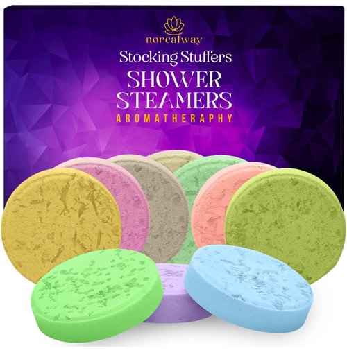 Valentines Day Gifts for Her - Shower Steamers Aromatherapy Gift Set - Valentines Gifts for Mom, Wife, Girlfriend, Grandma, Daughter - Natural Essential Oil Home Spa Self-Care - 10 Pack