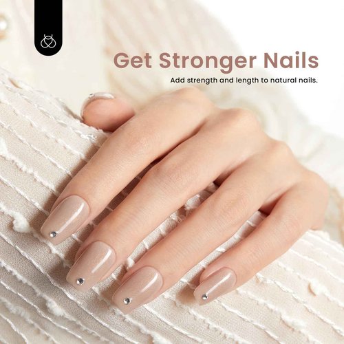 Beetles Builder Gel Set,12 Colors 7 in 1 Nail Thickening Strengthening Building Apex for Beginner DIY Salon at Home,Pink Nude Gel Builder Nail Art Design Beauty Gifts for Women,UV & LED Lamp Needed