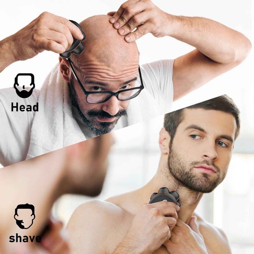 MAXGROOM 7D Head Shavers for Bald Men and 7D Head Shaver Replacement Blade