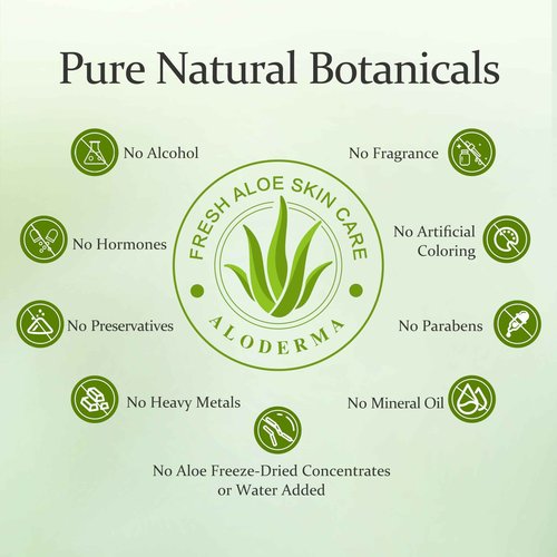 Aloderma Essential Aloe Soothing & Repairing Skin Care Set - 5 Pieces - Gel, Cleanser x2pcs, Toner, Cream