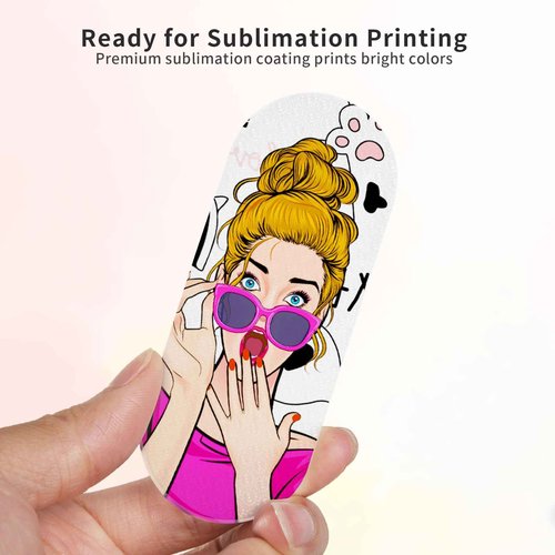 PYD Life 9 Pack Sublimation Glass Foot File Blanks,Reusable Foot Scrubber Dead Skin Remover,Nano Crystal Foot Scrubber Dead Skin Remover with Protective Case,Perfect Gifts for Beauty Enthusiasts
