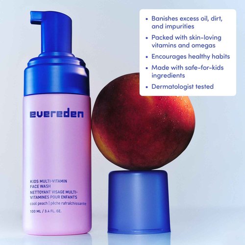 Evereden Daily 1-2-3 Routine Bundle: Clean & Vegan Skin Care Set for Kids - Hydrating & Nourishing Tween Skincare Set with Multi-Vitamin Face Wash, Face Cream, Lotion, & SPF 30 Mineral Sunscreen