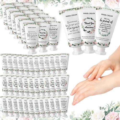 Dansib 90 Pcs Employee Appreciation Team Gifts Bulk Thank You Employees Hand Cream Inspirational Travel Size Hand Lotion for Christmas Stocking Stuffers Teachers Staff Employees Coworkers
